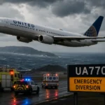 United Airlines Flight UA770 Emergency Diversion