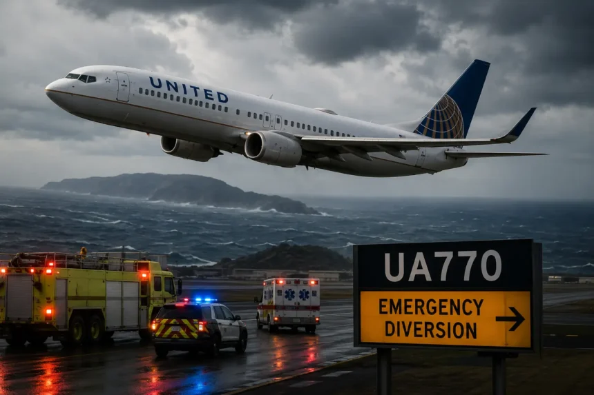 United Airlines Flight UA770 Emergency Diversion