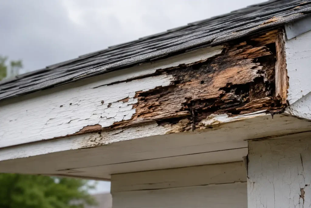 Wood Rot Around Roof Edges and Fascia