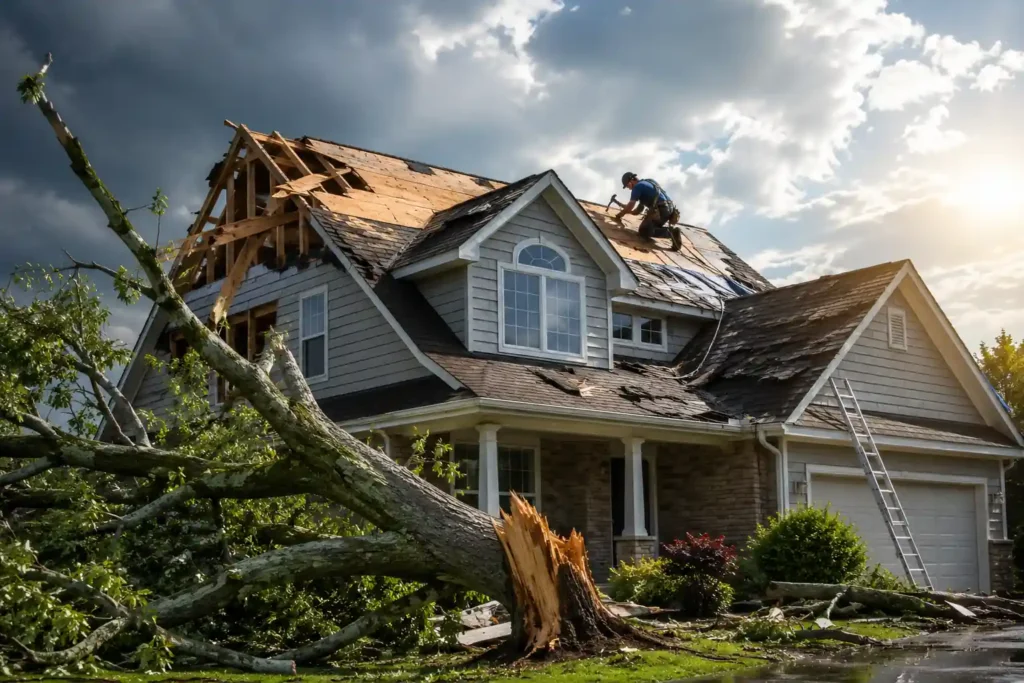 Professional Wind Damage Repair